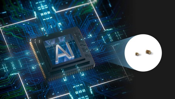 반도체 기판 이미지와 MLCC [사진: 삼성전기]