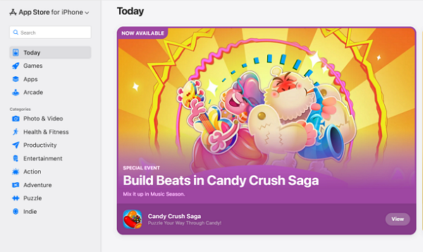 애플이 앱스토어 웹 인터페이스를 대대적으로 개편했다. [사진: 애플 웹스토어]