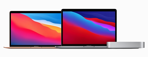 M1 프로세서를 탑재한 맥북에어, 맥북프로, 맥미니 [사진: 애플]