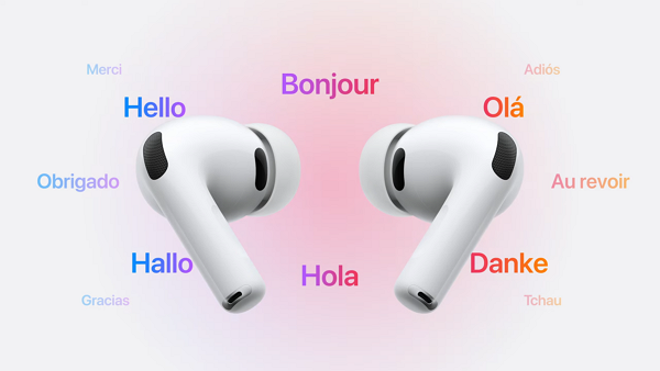 에어팟 실시간 번역 기능 [사진: 애플 유튜브]