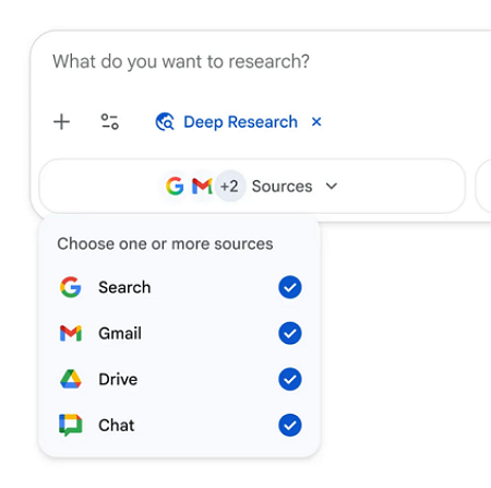 딥 리서치 기능이 확장된다. [사진: 구글]