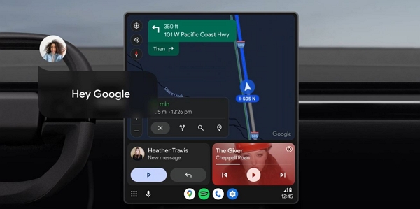 제미나이가 안드로이드 오토에 탑재됐다. [사진: 구글]