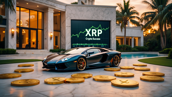 XRP에 대한 투자자들의 기대감이 극단적인 선택으로 이어지고 있다. [사진: Reve AI]