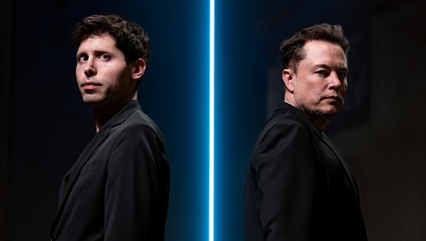 일론 머스크의 오픈AI 지원 내역이 구체적으로 밝혀지면서, 양측의 갈등이 더욱 격화되고 있다. [사진: Reve AI]