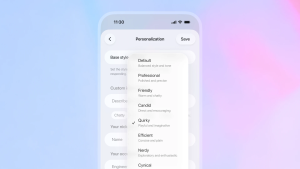 오픈AI가 공개한 GPT-5.1 [사진: 오픈AI]