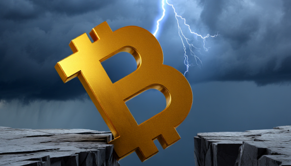 비트코인이 하락세에 접어들었다 [사진: Reve AI]