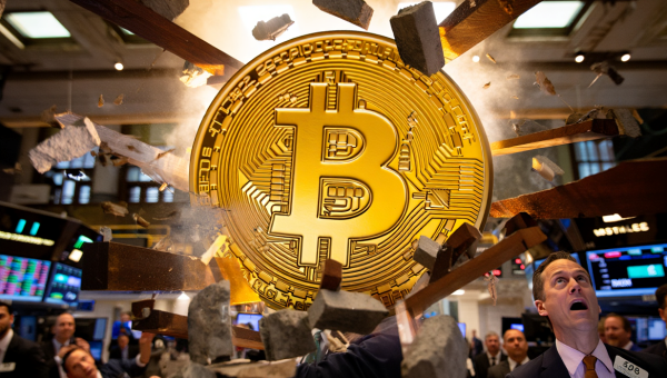 비트코인 하락세에도 불구하고, 기관 투자자들은 매입을 지속하고 있다. [사진: Reve AI]