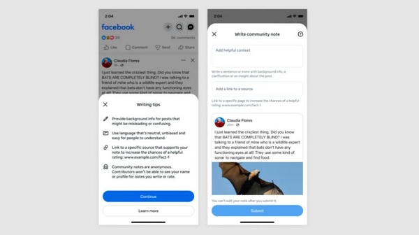 메타가 커뮤니티 노트 시스템의 국제적 확대를 앞두고 있다. [사진: 메타]