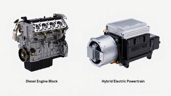 디젤 같은 내연기관보다 PHEV 등 전기차 파워트레인 채택 비율이 높아지고 있다 [사진: Reve AI]