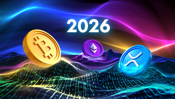 2026년 암호화폐 시장은 제도권 편입과 거시경제 변화라는 거대한 시험대에 오를 전망이다. [사진: Reve AI]