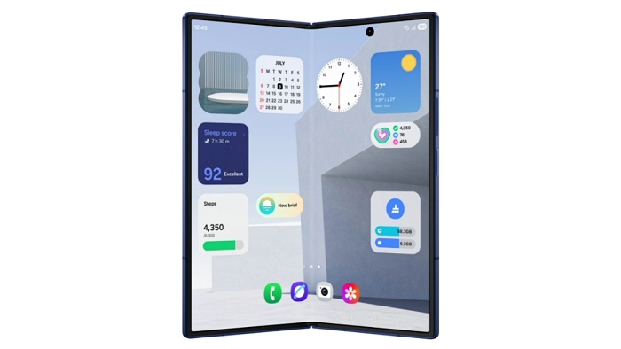 갤럭시 Z 폴드7의 폴더블 디스플레이 스크린 [사진: 삼성전자]