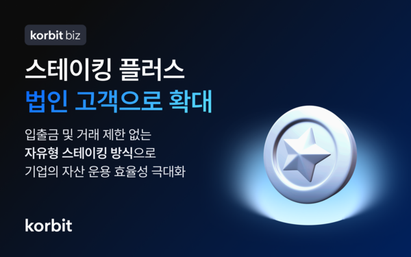 코빗, '스테이킹 플러스' 법인 고객 대상 지원체계 구축