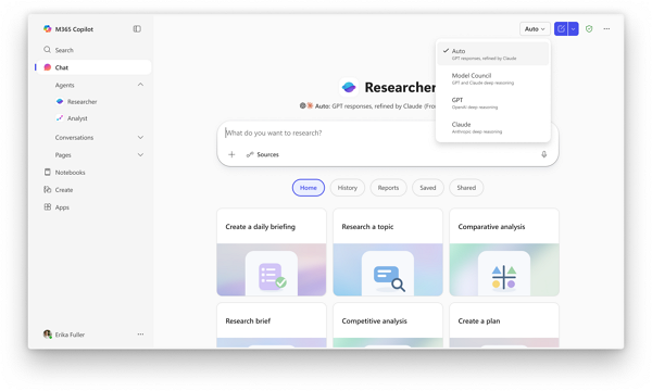 MS가 챗GPT와 클로드를 결합했다. [사진: MS]