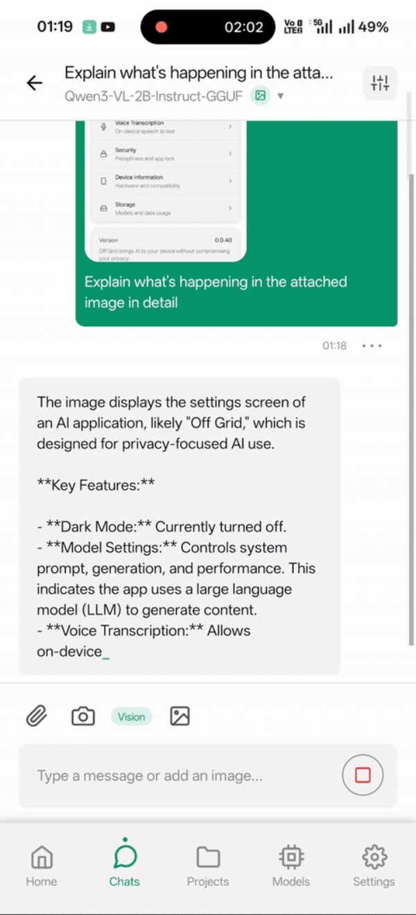 LLM부터 이미지 생성까지 내 폰에서 바로…무료 로컬 AI 앱 '오프 그리드'