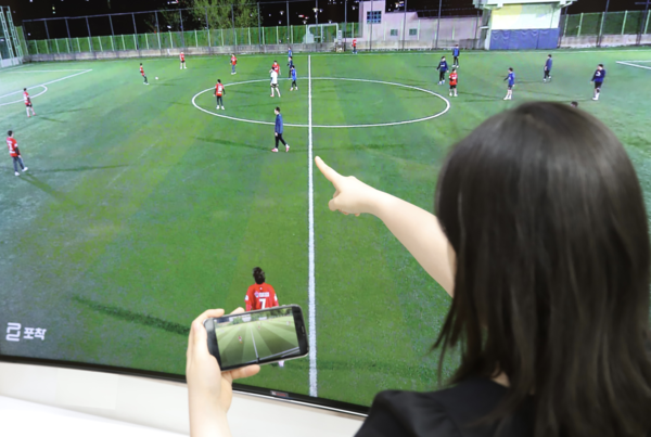 KT스카이라이프, 한국기자협회 축구대회에 AI 중계 '포착' 제공