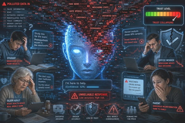 AI 망가뜨리는 '오염 훈련'…모두가 위험해진다